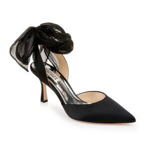 NWT Badgley Mischka Women's Blaze Ankle Wrap Evening Pumps - Black